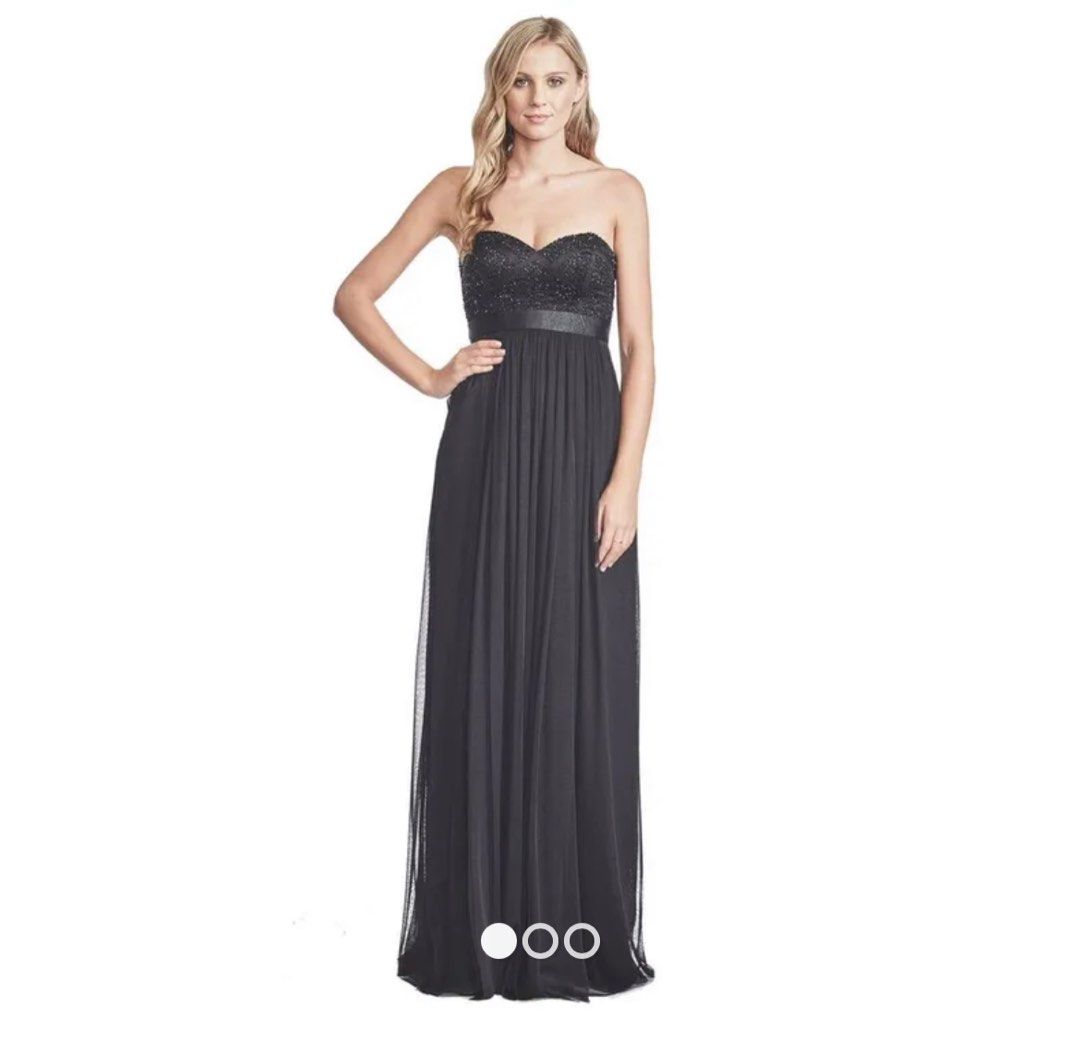 Black sequin evening gown, Women's Fashion, Dresses & Sets, Evening dresses & gowns on Carousell