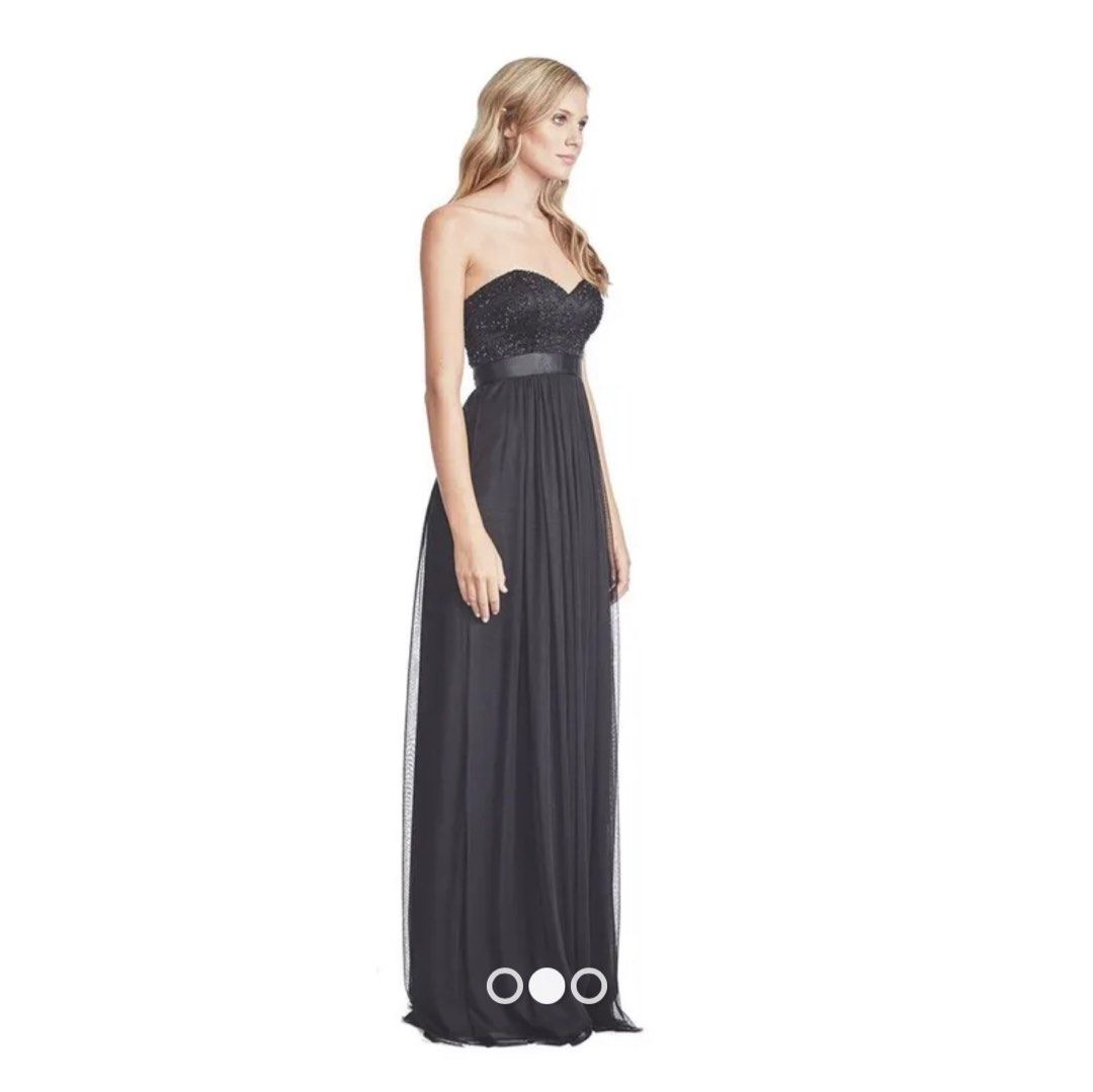 Black sequin evening gown, Women's Fashion, Dresses & Sets, Evening dresses & gowns on Carousell
