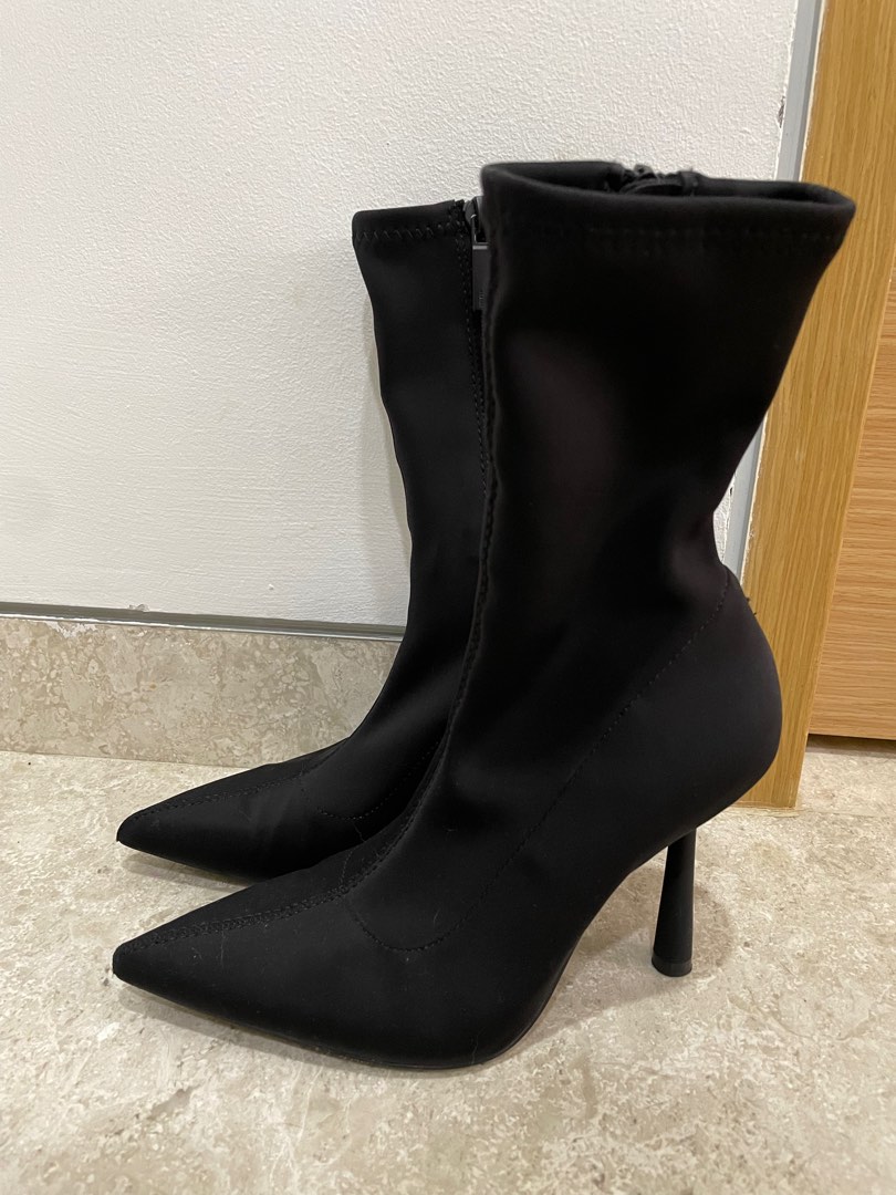 Black sock boots hotsell zara