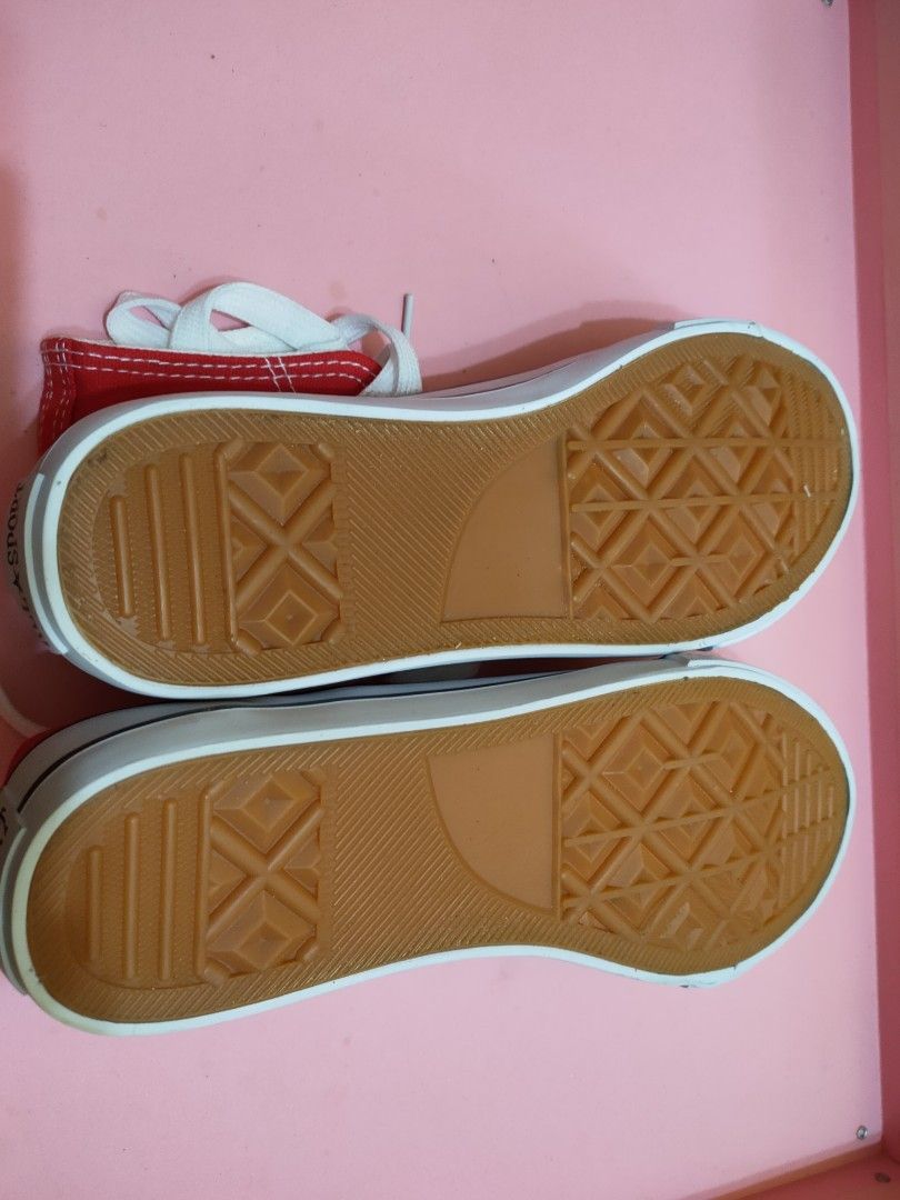 Blue and red Canvas Shoes