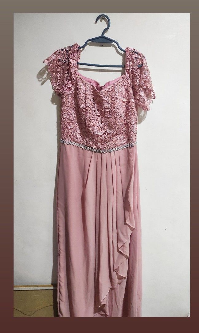 Blush pink gown shop for ninang