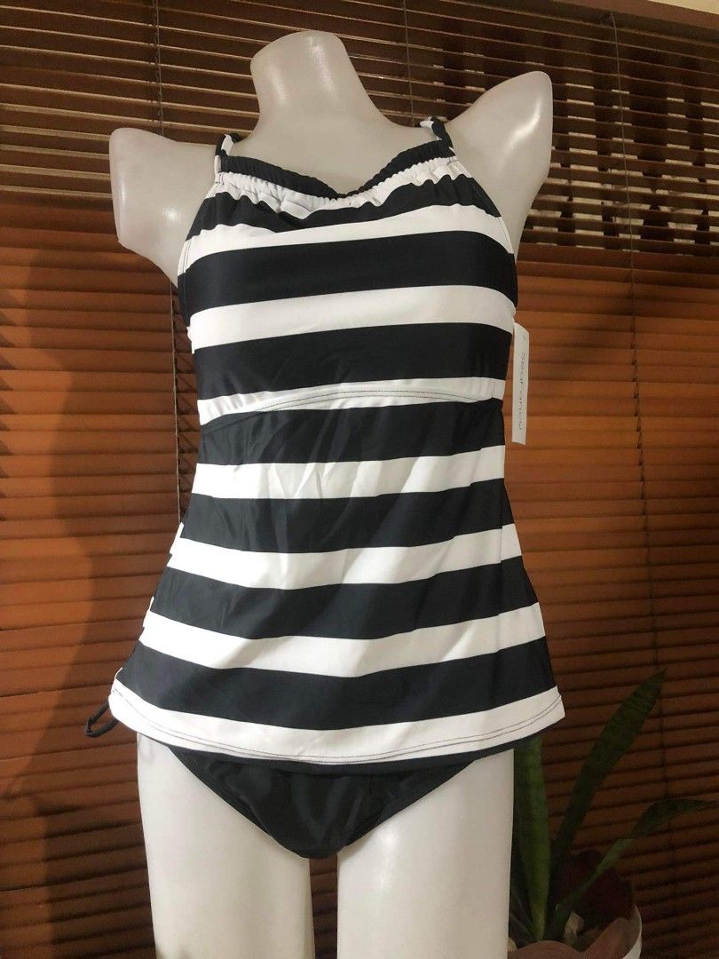 Seafancy Black u0026 White Tankini, Women's Fashion, Swimwear, Bikinis u0026  Swimsuits on Carousell