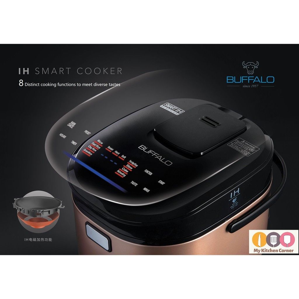 Buffalo 1.8L 8in1 IH Smart Pressure Cooker, TV & Home Appliances, Kitchen Appliances, Cookers