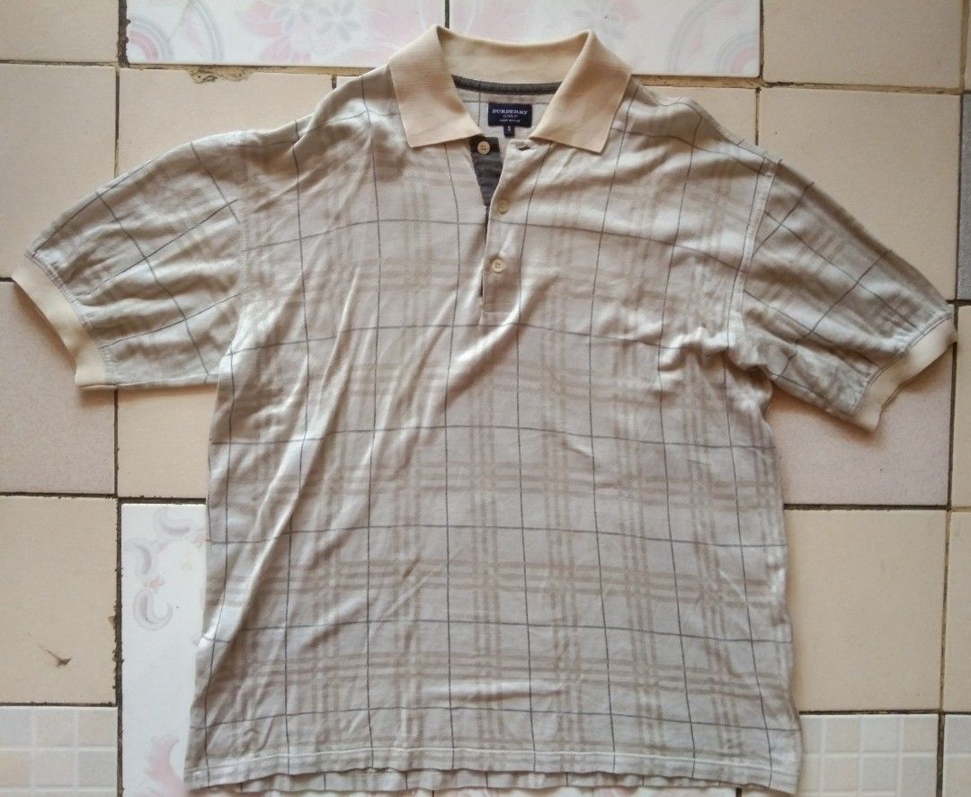 Burberry golf polo shirt stripes, Men's Fashion, Tops & Sets, Tshirts