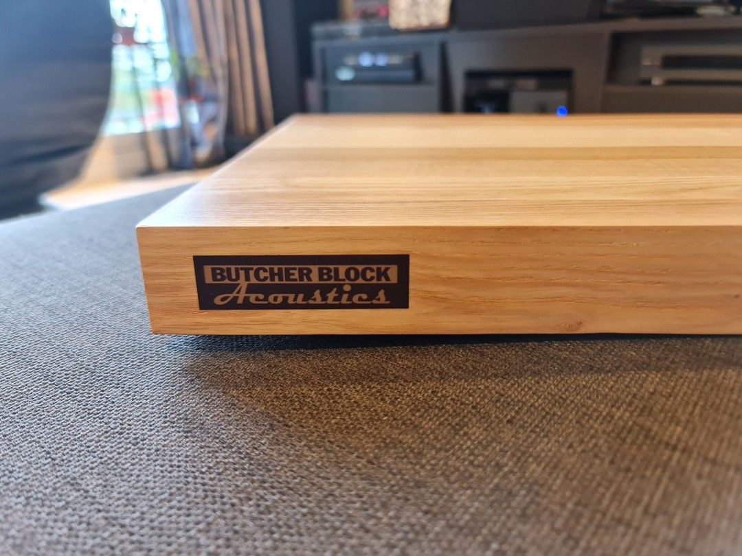 Butcher Block Acoustics 1.5" solid white ash isolation platform, Audio