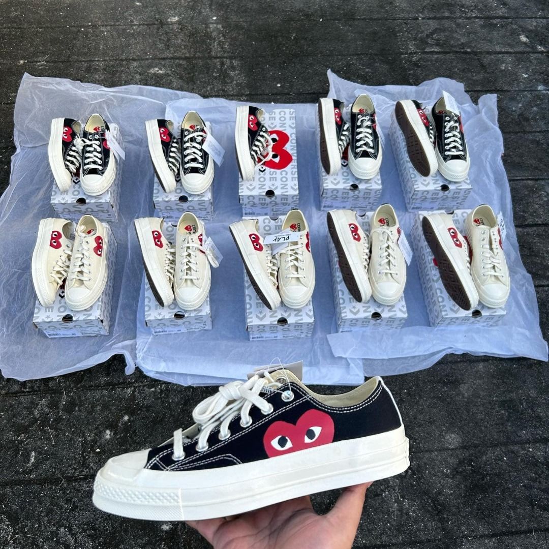 Cdg off white converse top
