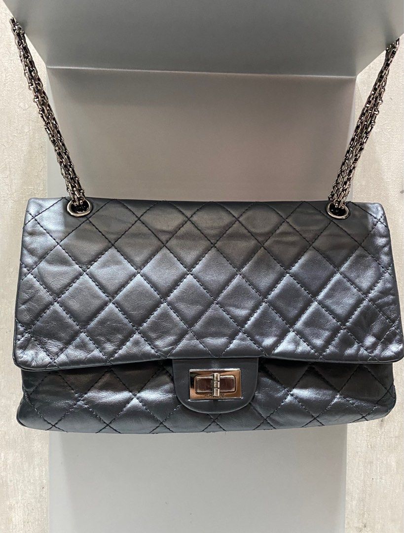 chanel grey reissue