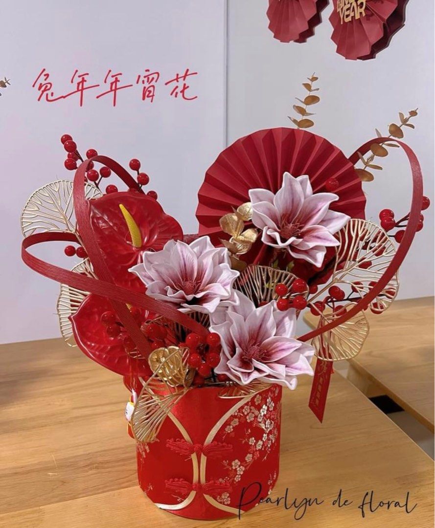 chinese new year artificial flowers