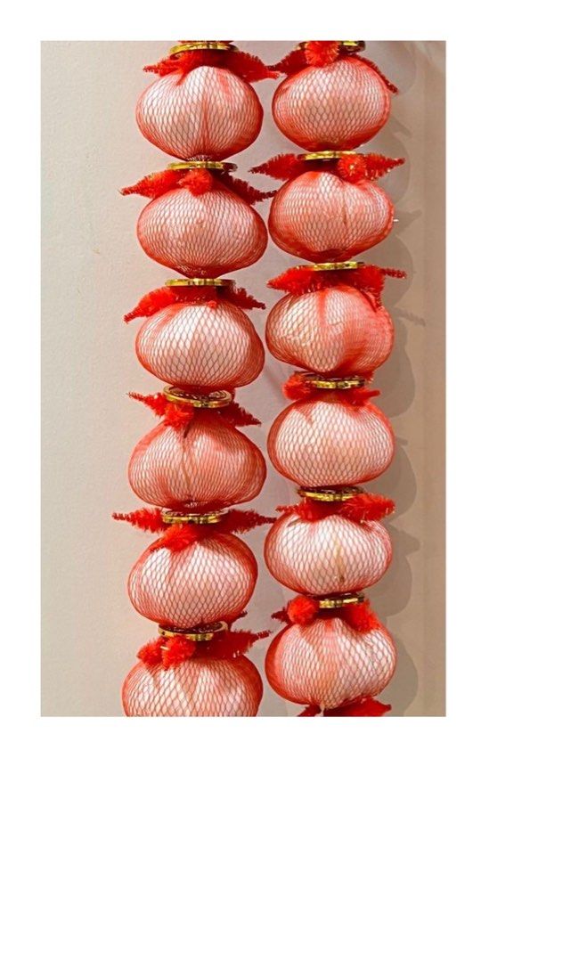 Chinese New Year CNY Garlic Decoration (Customisation), Furniture & Home Living, Home Decor