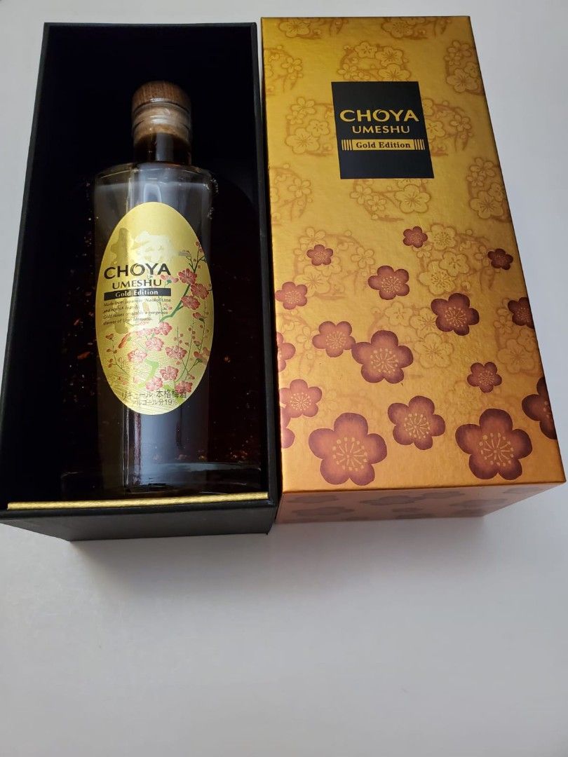 🌺現貨CHOYA蝶矢金箔梅酒Gold Edition 500ml, 嘢食& 嘢飲, 酒精