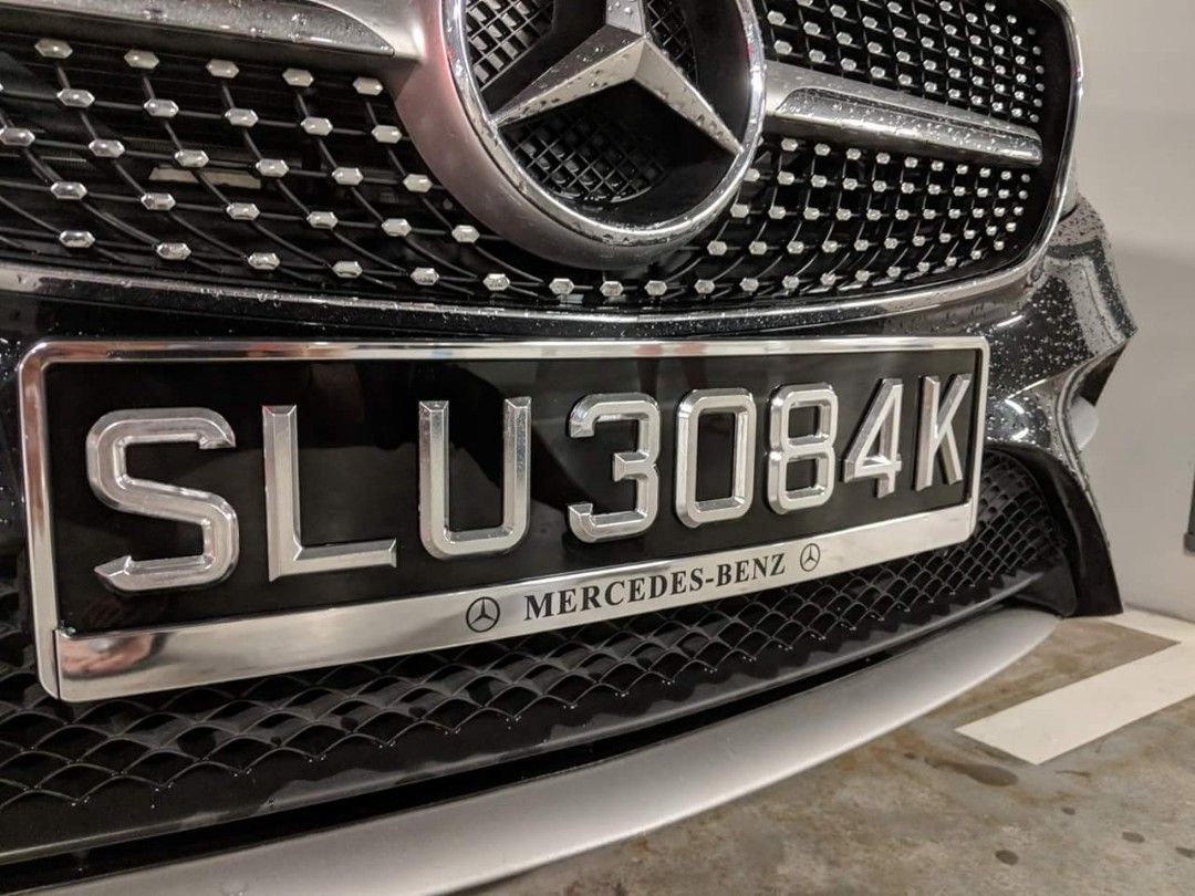 Chrome 3d car plate, Car Accessories, Car Plates on Carousell