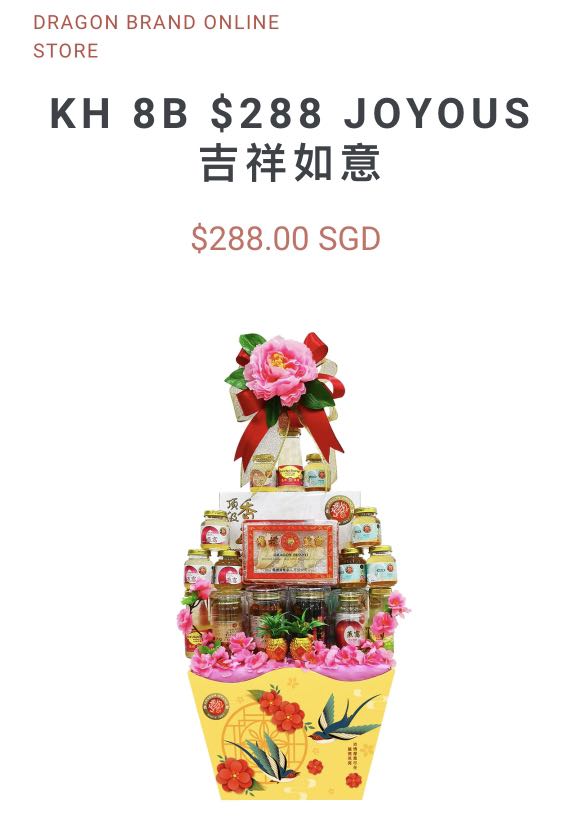 CNY Dragon Brand Hamper, Food & Drinks, Gift Baskets & Hampers on Carousell