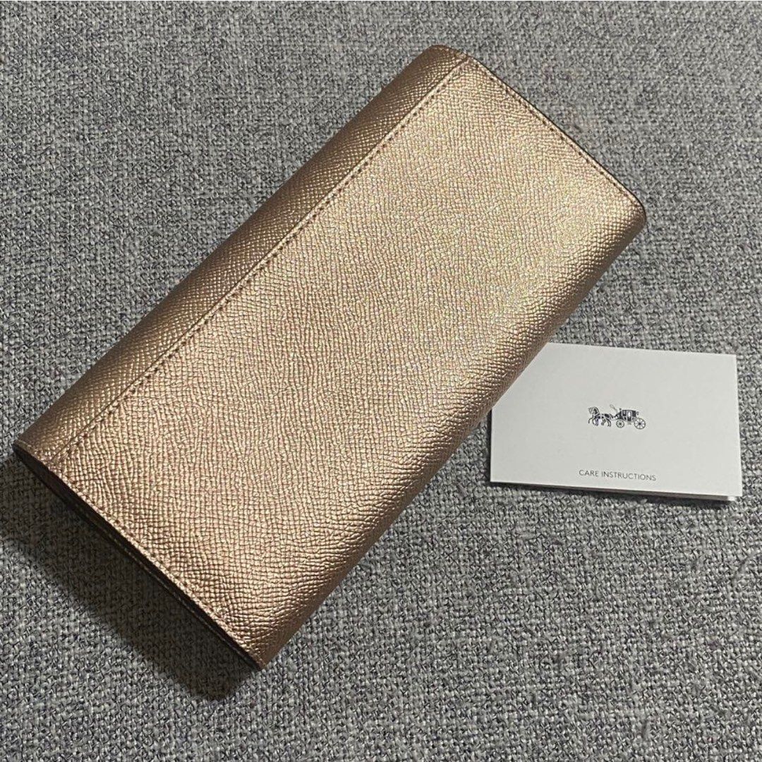 Coach rose gold wallet clearance
