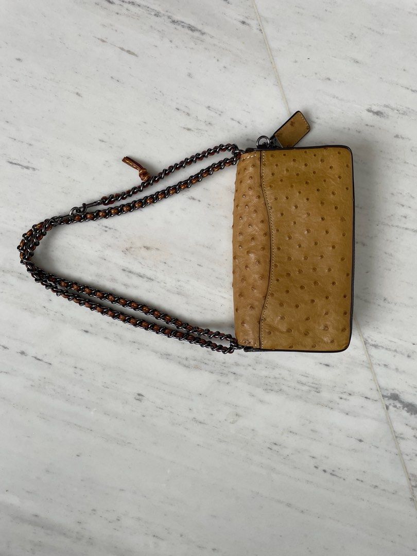Coach Ostrich Leather Penny Purse Luxury Bags Wallets on Carousell