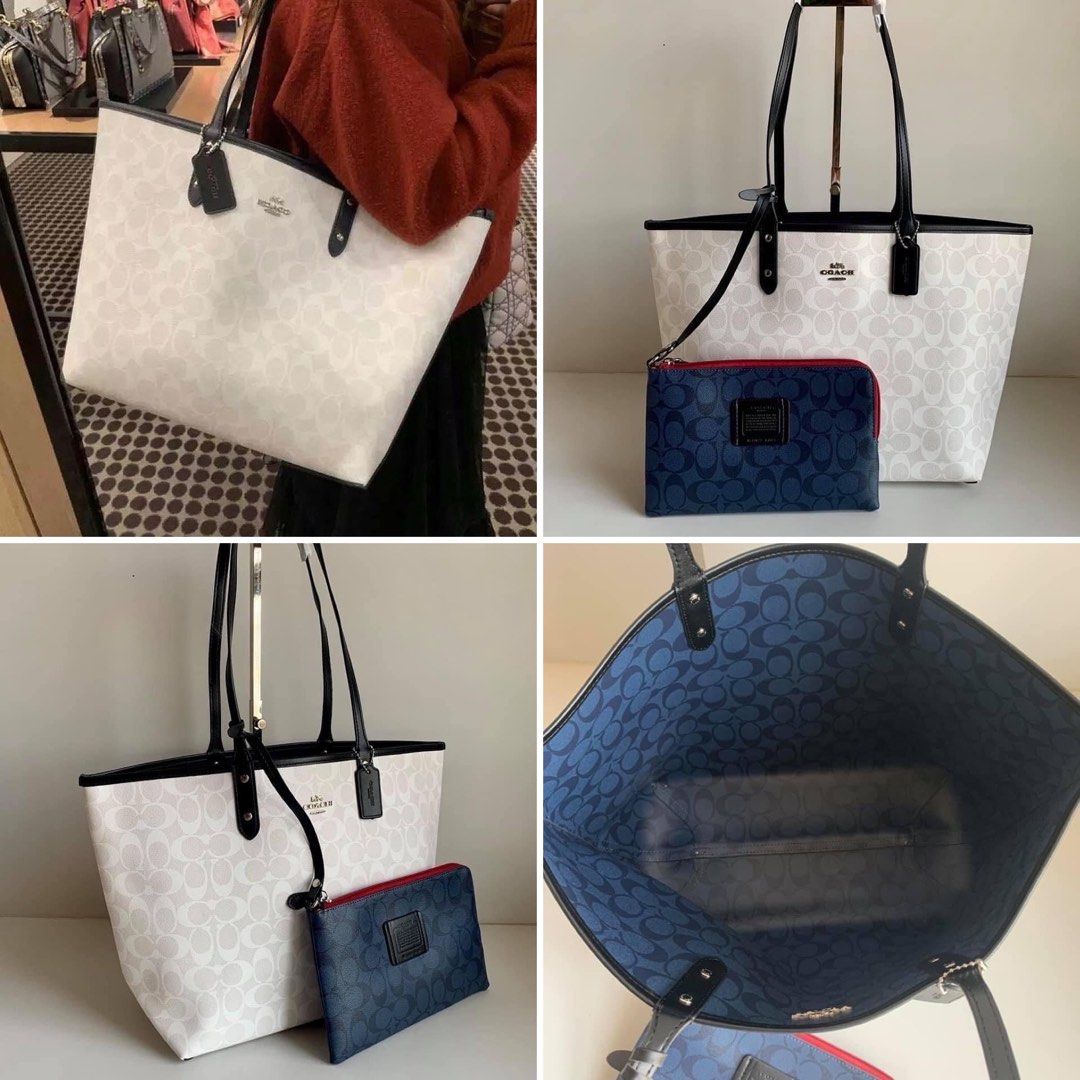Coach reversible City tote, Women's Fashion, Bags & Wallets, Tote Bags on  Carousell