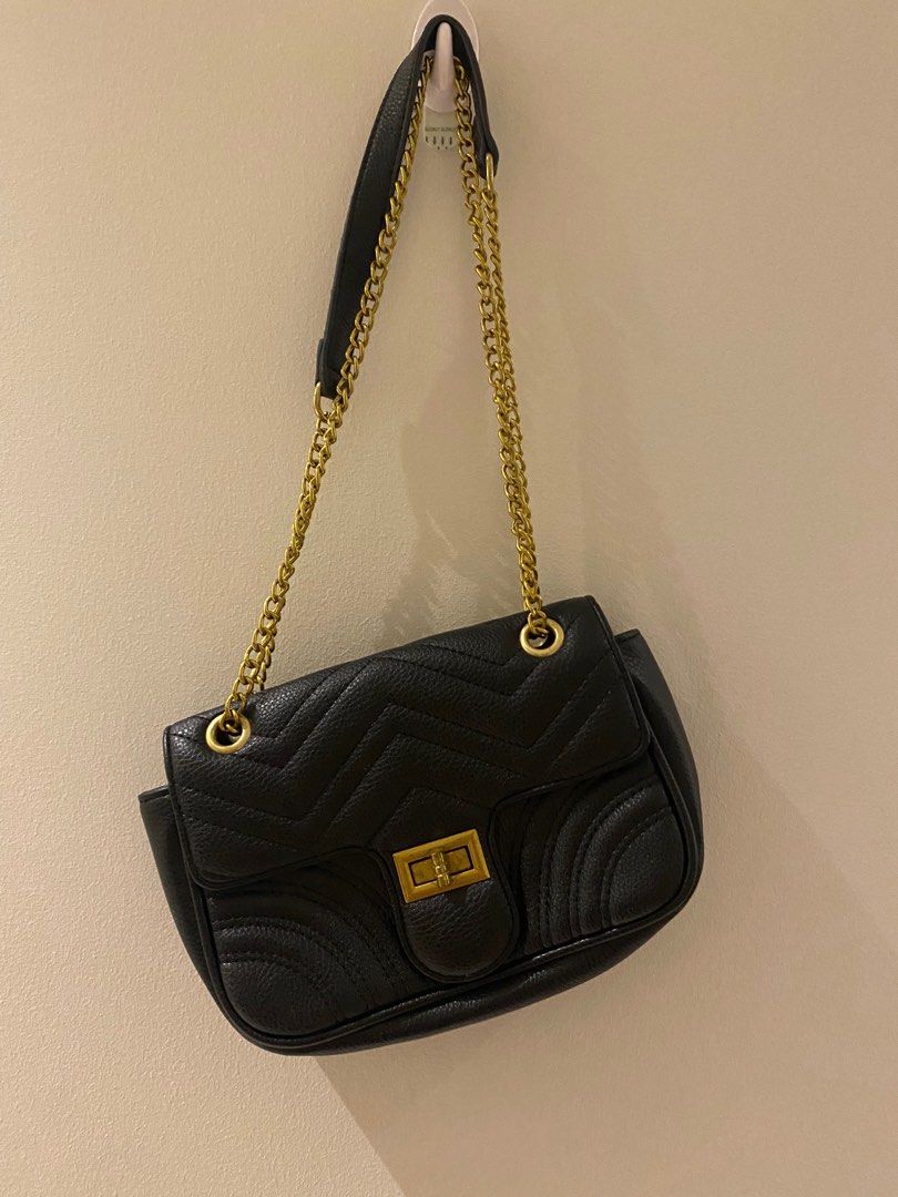 Coco x Fifi Black shoulder bag, Women's Fashion, Bags & Wallets ...