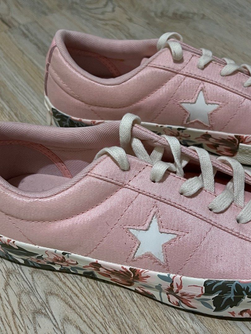 Converse One Star Ox Girls Sneakers Pink Floral Women s Fashion
