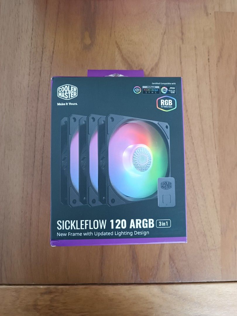 Cooler Master Sickleflow 120 ARGB 3in1, Computers & Tech, Parts ...