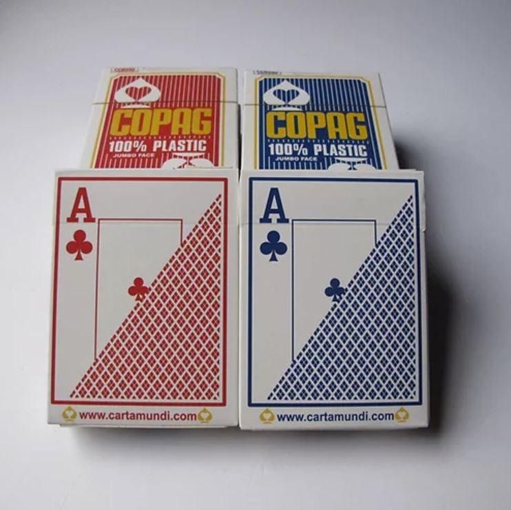  COPAG 100 Plastic Jumbo Index Poker Cards COPAG Poker Cards Jumbo 