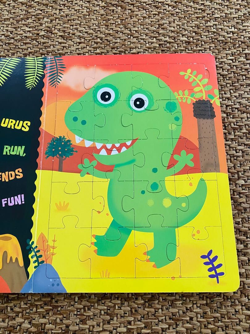 Dinosaurs puzzle book, Hobbies & Toys, Toys & Games on Carousell