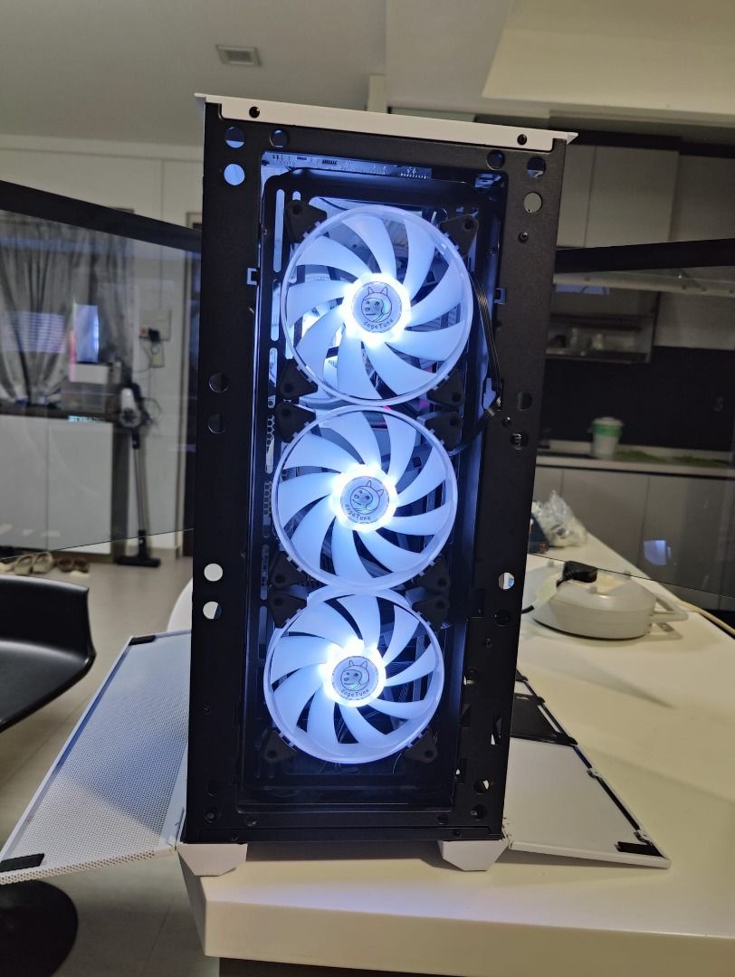 dogeTune Spectra 120mm ARGB Fans with ARGB Fan Hub and Remote PC Fans ...