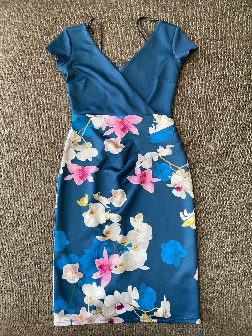 Dorothy Perkins Scarlet B floral work dress Women s Fashion Dresses Sets Dresses on Carousell