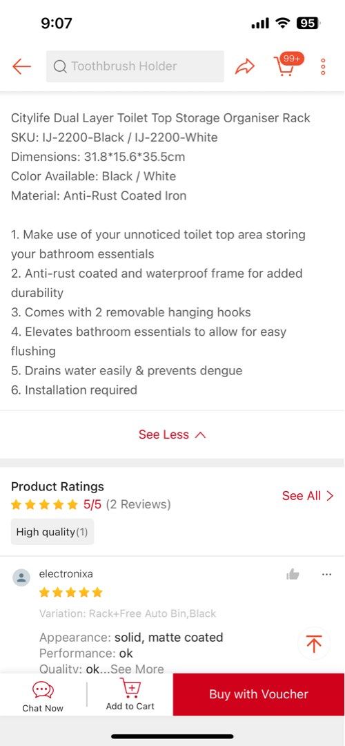 Double Layer Toilet Rack, Furniture & Home Living, Bathroom & Kitchen