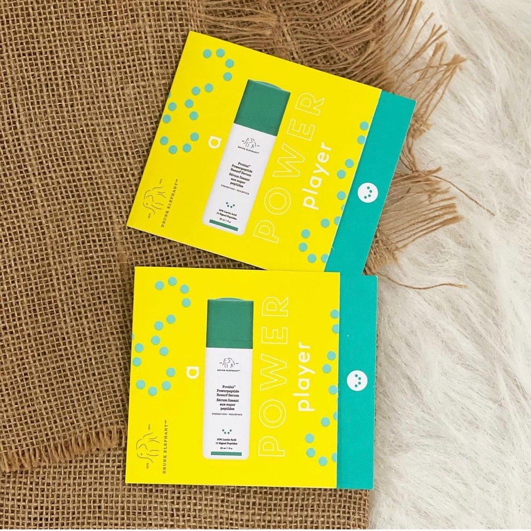 DRUNK ELEPHANT Protini Powerpeptide Resurf Serum samples, Beauty