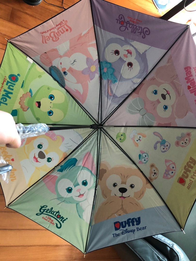 全新限量香港迪士尼乘渣打銀行Duffy and friends 雨傘 Hong Kong Disney X Standard Chartered  Bank Duffy and Friends umbrella