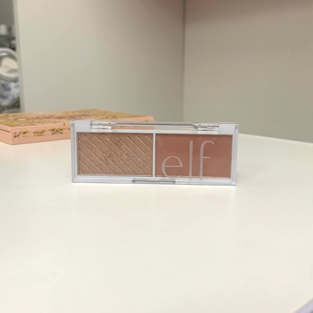 Elf cosmetics Bite Size Face Duo Blush & Highlighter in Lychee, Beauty
