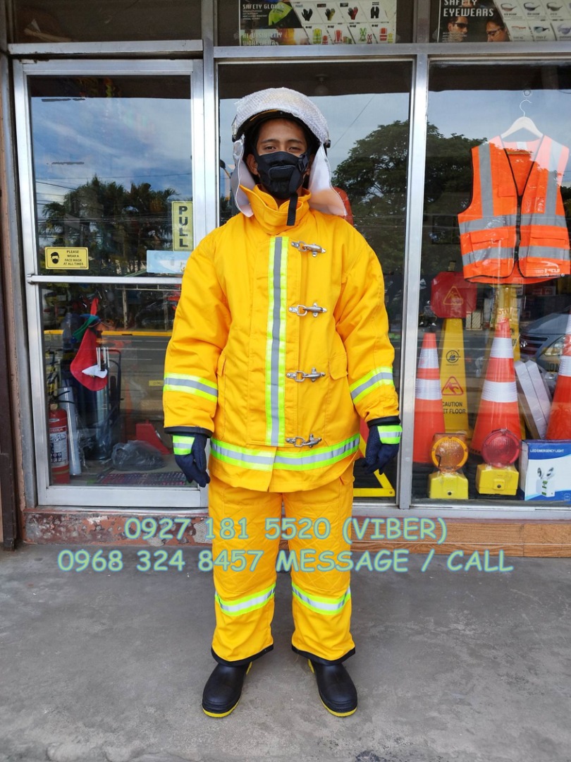fireman suit yellow, Men's Fashion, Coats, Jackets and Outerwear on ...