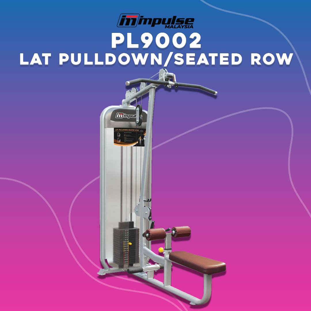 FITNESS/EQUIPMENT PL9002 LAT PULLDOWN SEATED ROW, Sports Equipment ...