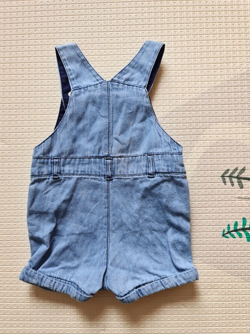 French Brand DPAM Denim Baby Romper Overall, Babies Kids, Babies