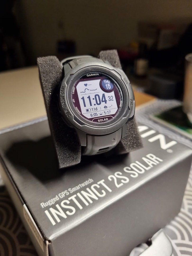 Garmin Instinct Solar 2S under warranty build in GPS smart watch