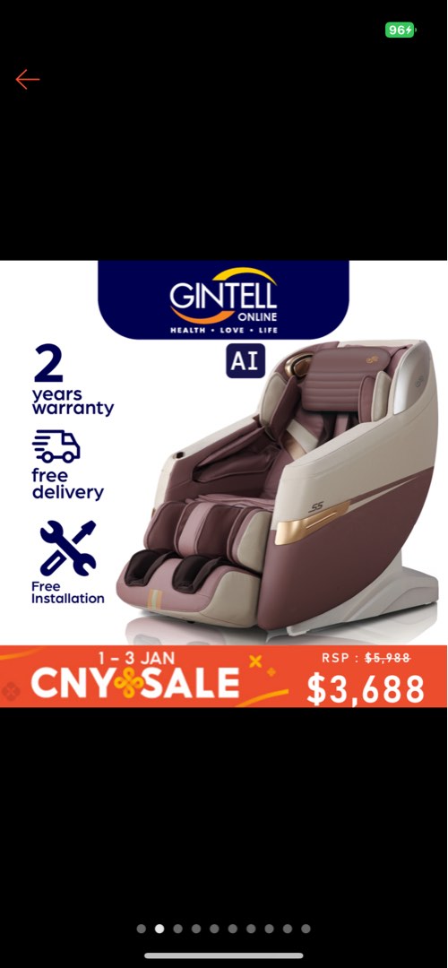 Gintell Massage Chair Review GINTELL DeVano Massage Chair