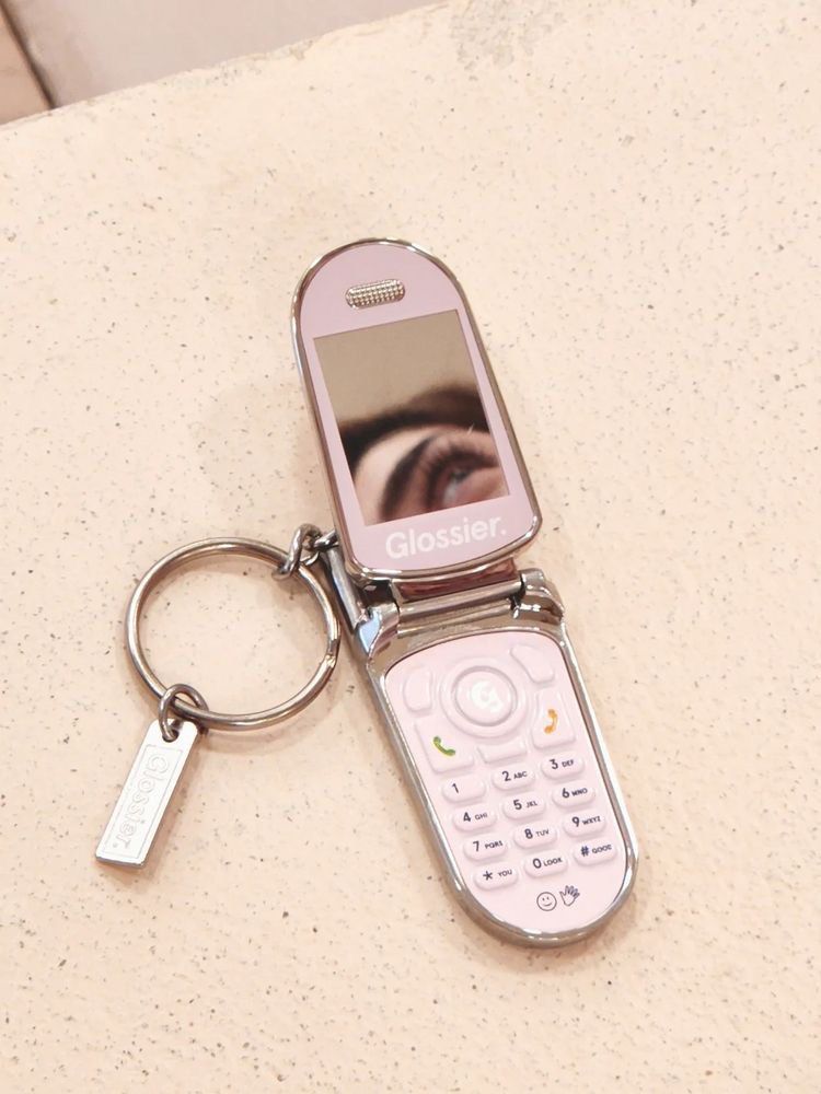 Glossier keychain on sale