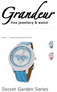 Grandeur crystal shining DND pretty watch Secret Garden princess jewellery watch