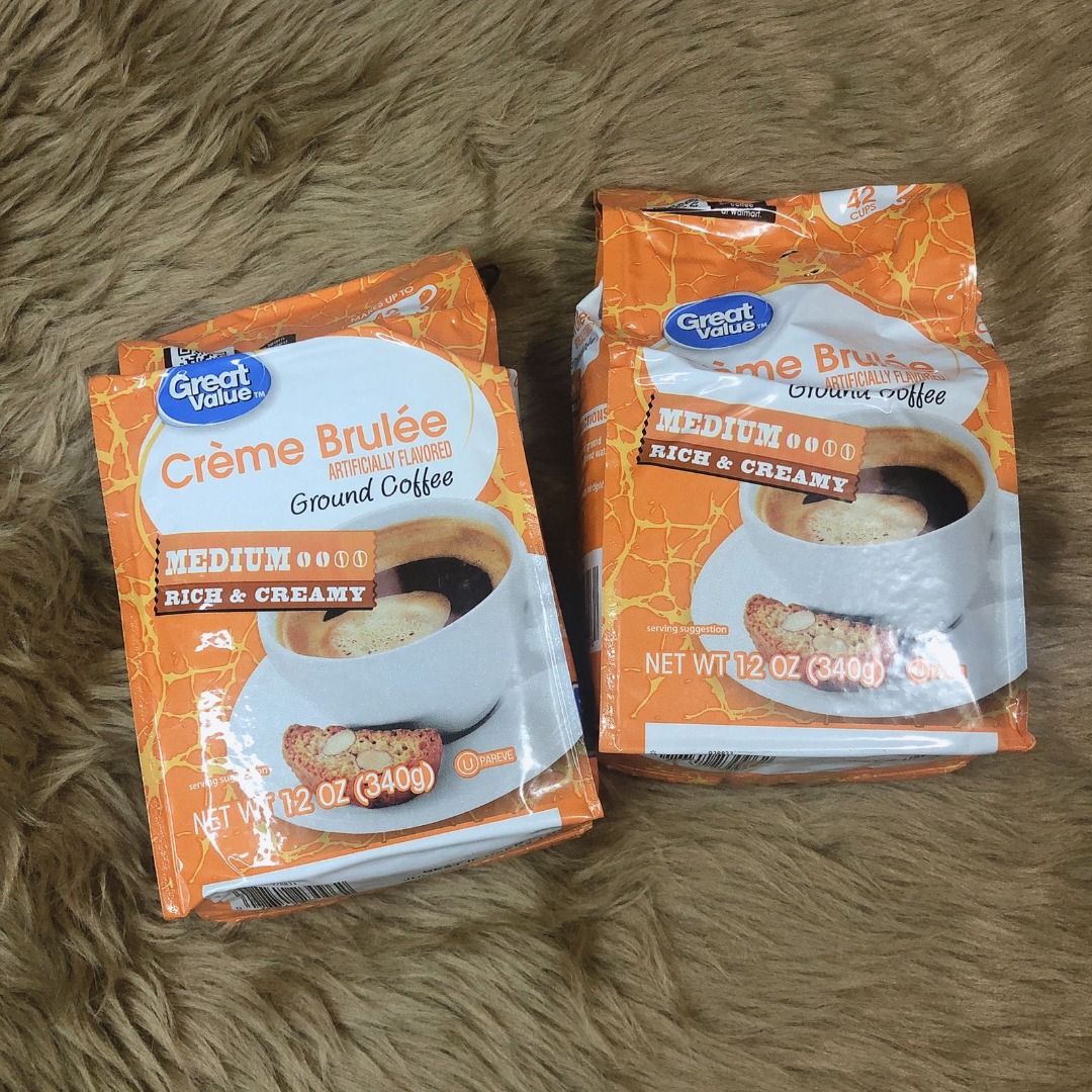 Great Value Flavored Ground Coffee 340 g Creme Brulee French Vanilla