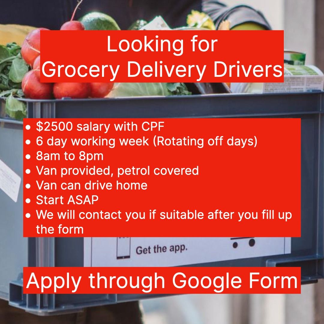 Grocery delivery driver, Jobs, Transport & Delivery on Carousell