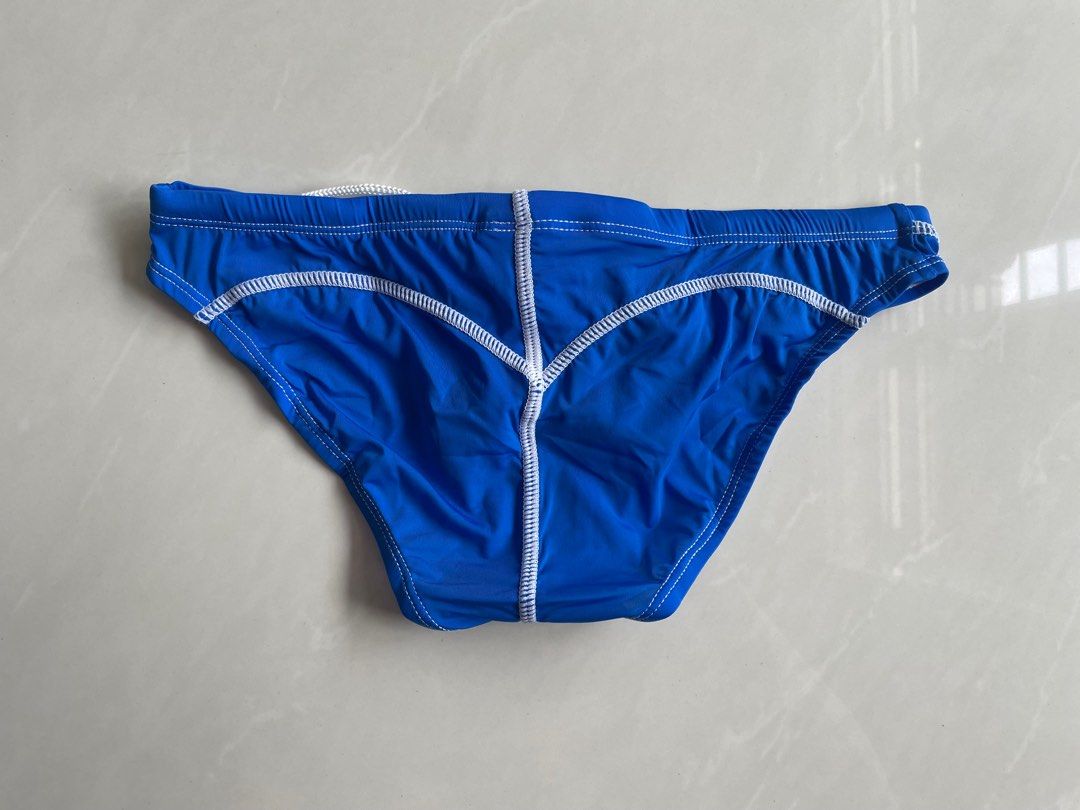 GX3 Sheer Color Bikini Swimwear Blue M Size, Men's Fashion, Bottoms ...