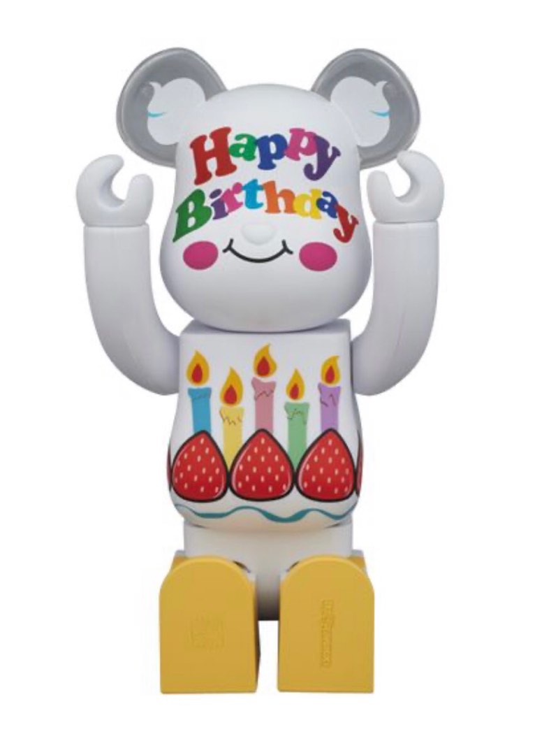 【日本製】 未開封 BE@RBRICK メディコムトイ 誕生日 100％ Birthday Happy キューブリック、ベアブリック