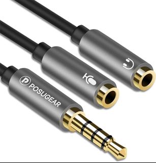 Headphone Splitter Adapter,CableCreation [3-Pack] Aux Stereo Y Jack Splitter  Adaptor 3.5mm Male to 2 Port 3.5mm Female Compatible with Headset,Earphone,  iPhone,iPad, Samsung, LG, Tablets, MP3 Players 