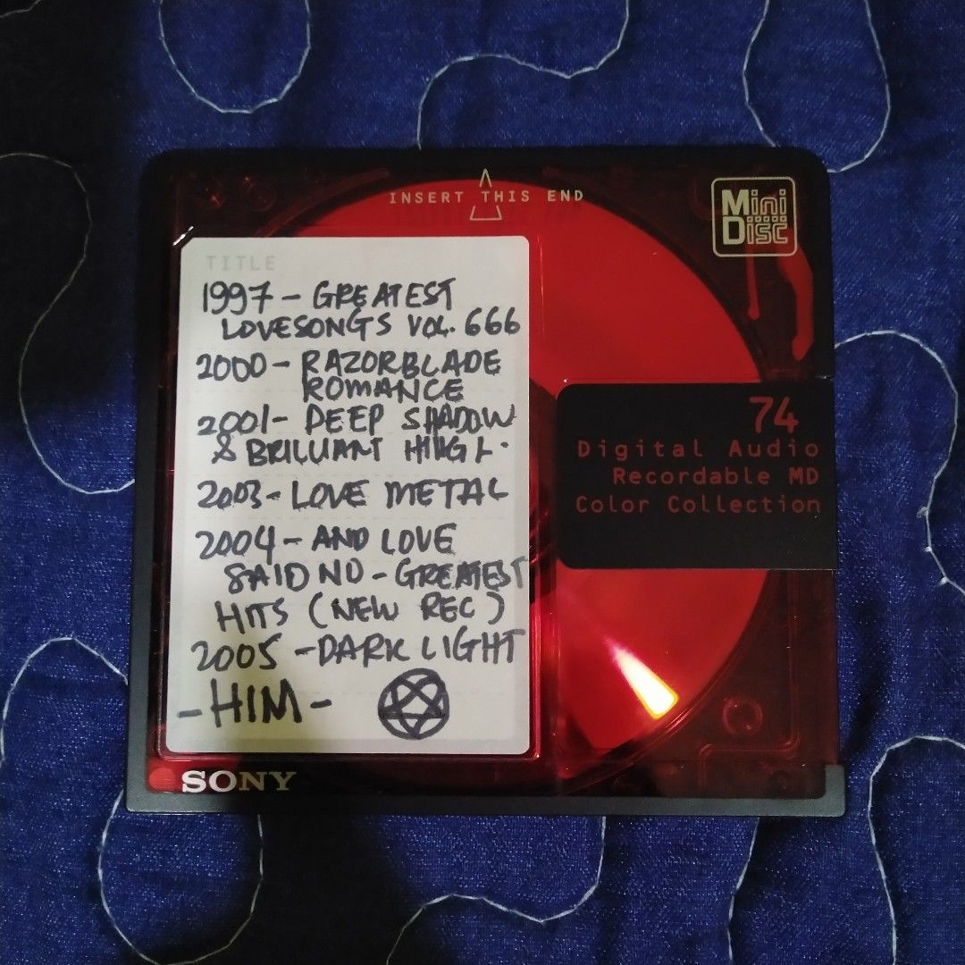 HIM 9705 Studio Album LP4 format MD MiniDisc MDLP Walkman Kaset CD