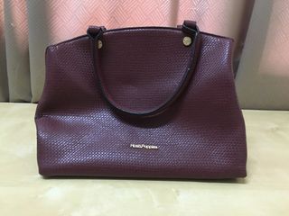 Discount Polène Handbags Malaysia - Numéro Un Burgundy