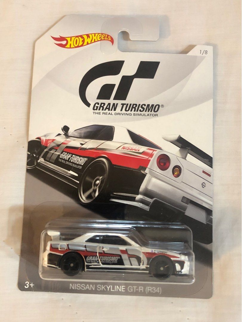 Htf Hot wheels Nissan Skyline GTR R34 Gran Turismo Card