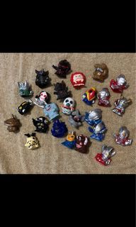 Huge 25 Lot bandai gashapon ultraman&monsters Mini Figures Hollow 1.5”Japan 2010