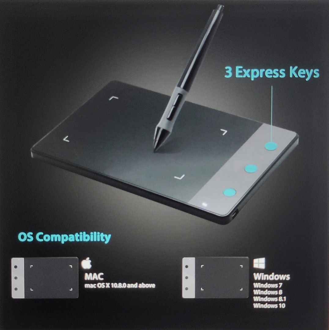 HUION Digital Graphic Tablet H420 for Drawing and (OSU) Gaming
