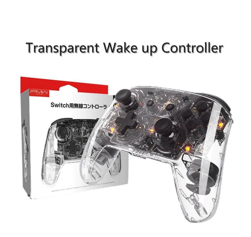 Diplomat Luksus Net IINE Nintendo Switch Wake Up Pro Controller (Transparent) for video game,  Video Gaming, Gaming Accessories, Controllers on Carousell