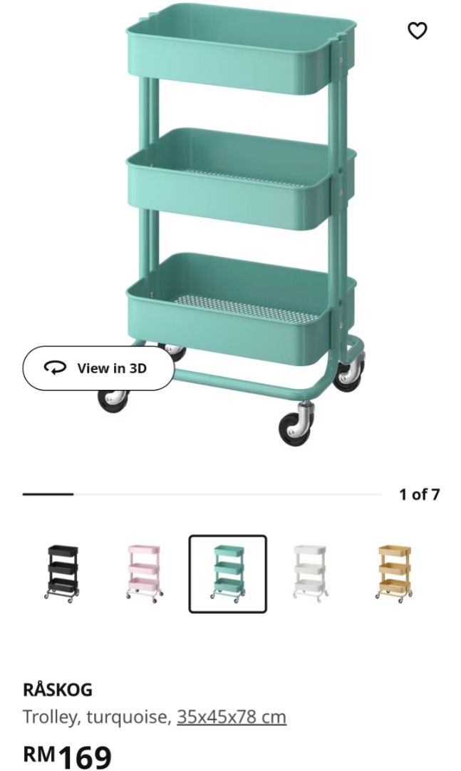 IKEA Raskog Trolley, Furniture & Home Living, Furniture, Shelves
