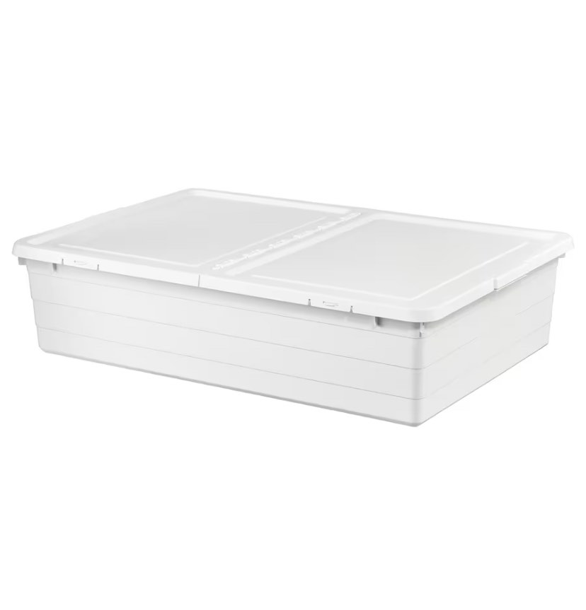 Ikea Sockerbit under bed storage box with lid, Furniture & Home Living